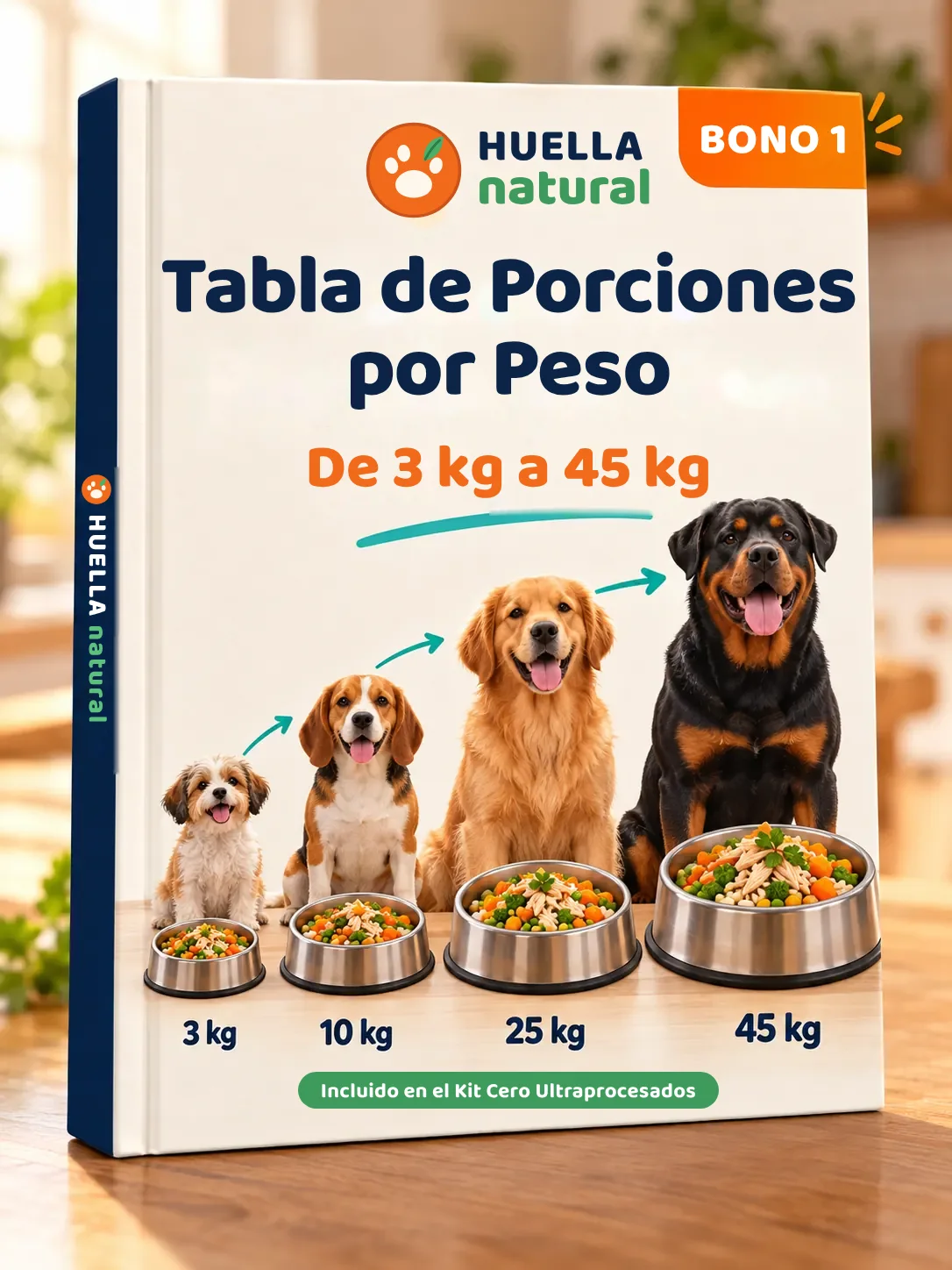 Tabla de Porción por Peso (de 3 a 45 kg)